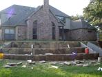 Retaining walls and drainage system