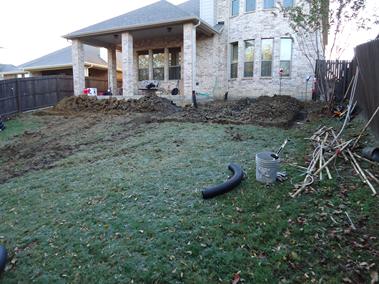 french drains grading design patios Hardscape and landscape with Paver decks