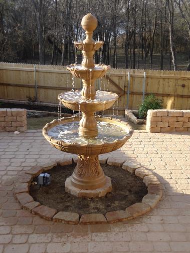 We install fountain or pondles water falls