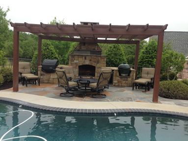 fireplace patio drop in grill green egg
